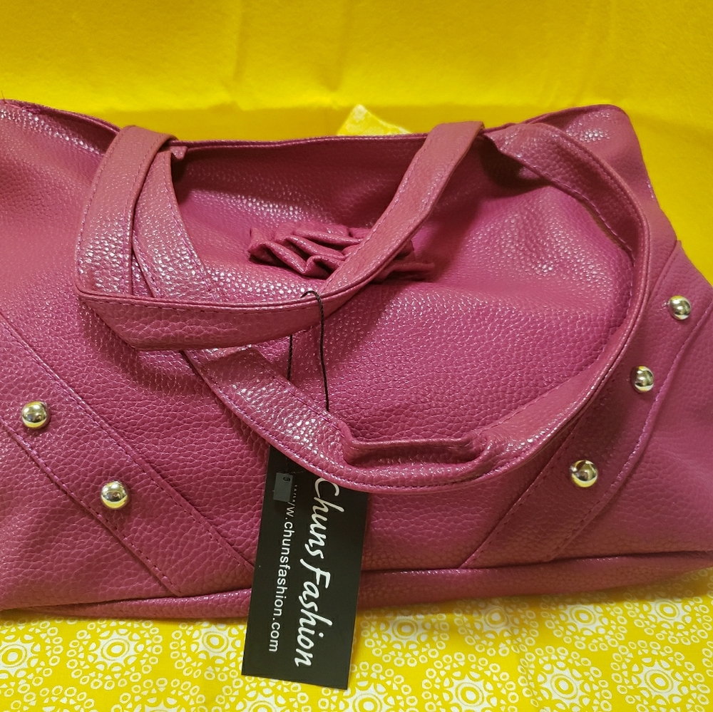 A beautiful fuchsia pink purse